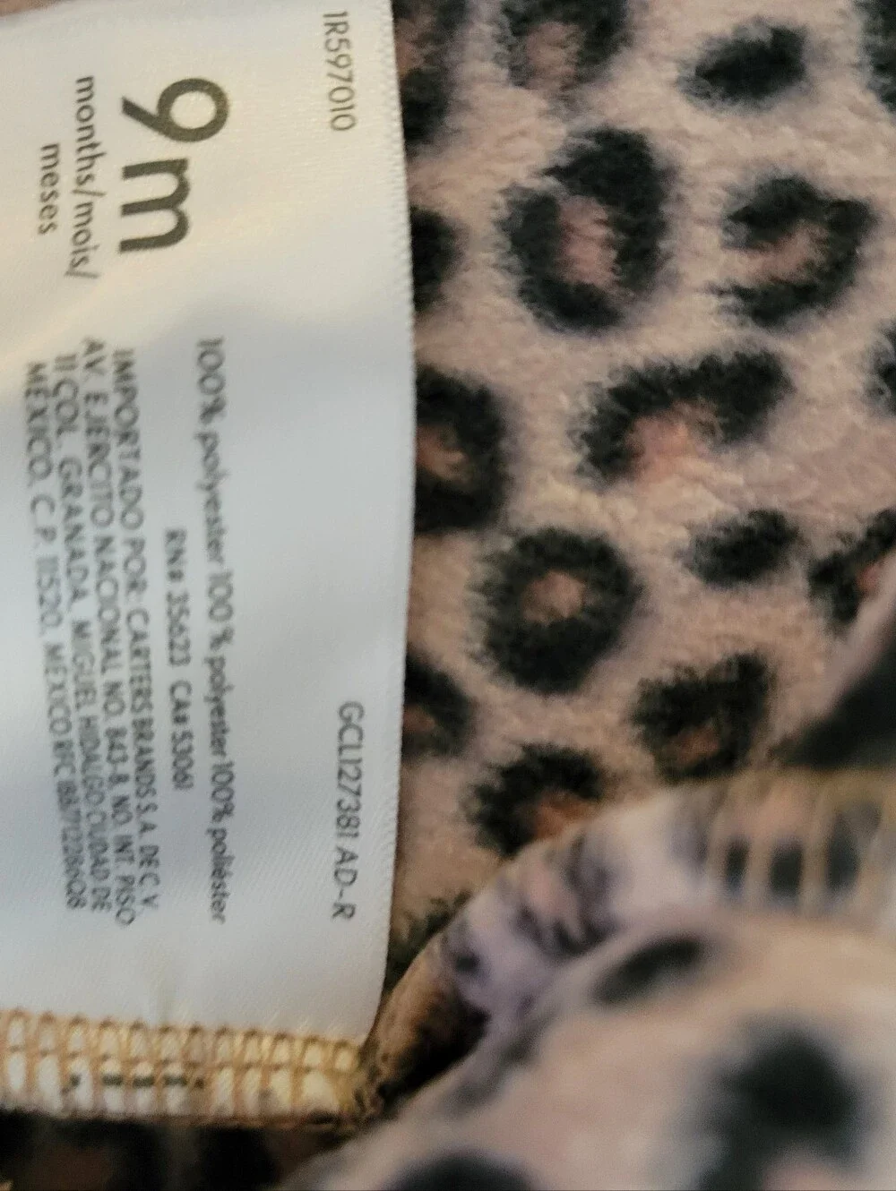 Carters soft pink